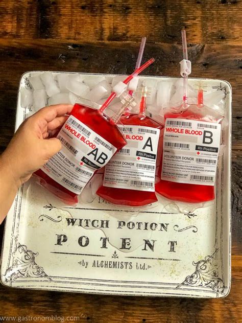 fake iv bags for halloween|blood bag for halloween party.